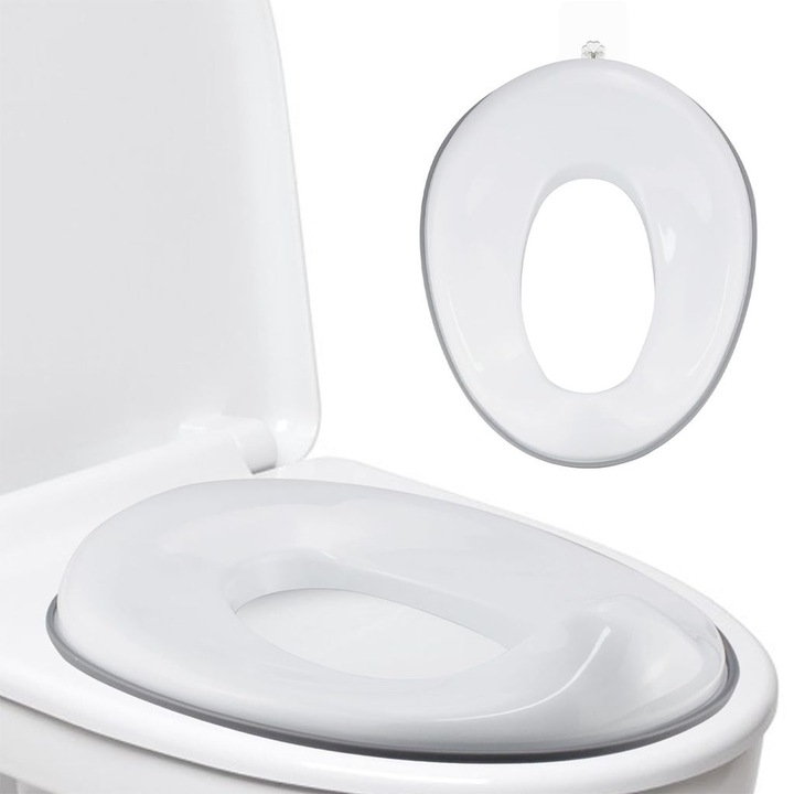 WC szűkítő gyerekeknek, ergonomikus, fröccsenésgátló védelem, műanyag, univerzális