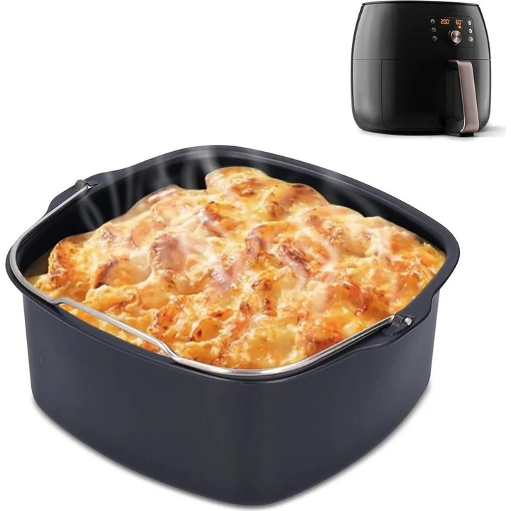 Set tavi copt pentru airfryer, antiaderent, 3 piese