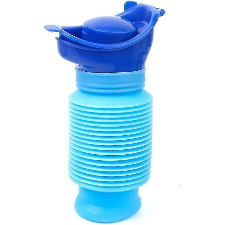 Összecsukható hordozható piszoár, 750ml, kék, 7x17cm