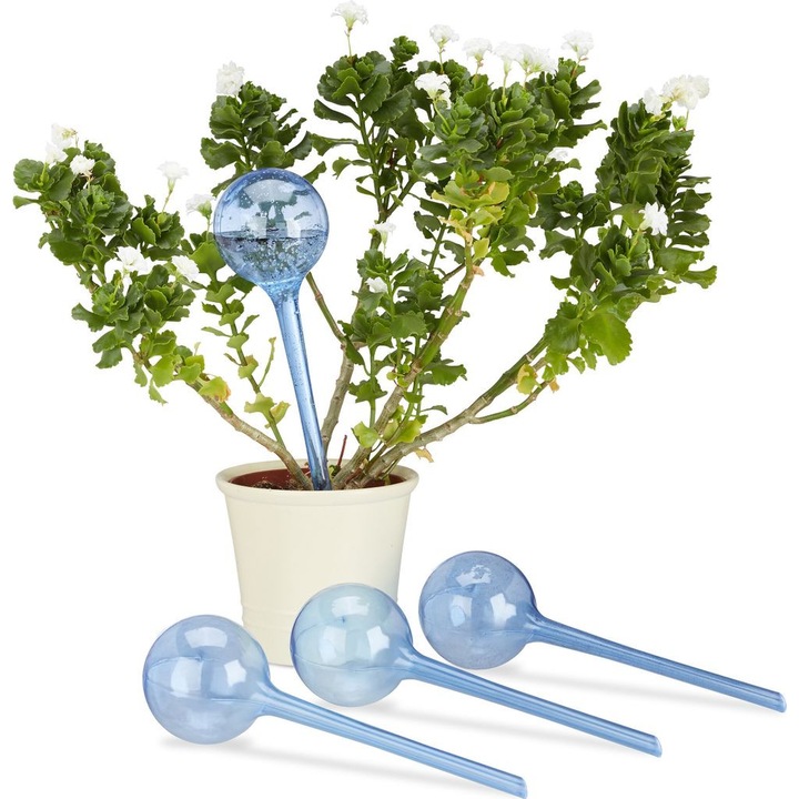 Set 8 bile de udare plante, PVC, multicolor, 8x27cm