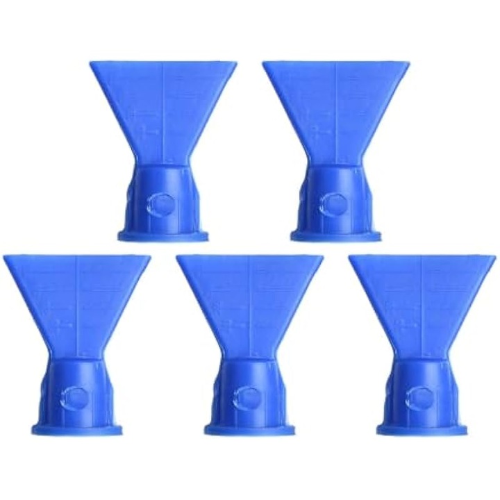 Set 5 piese duze siliconice conice pentru etansare, albastru, 14.5mm
