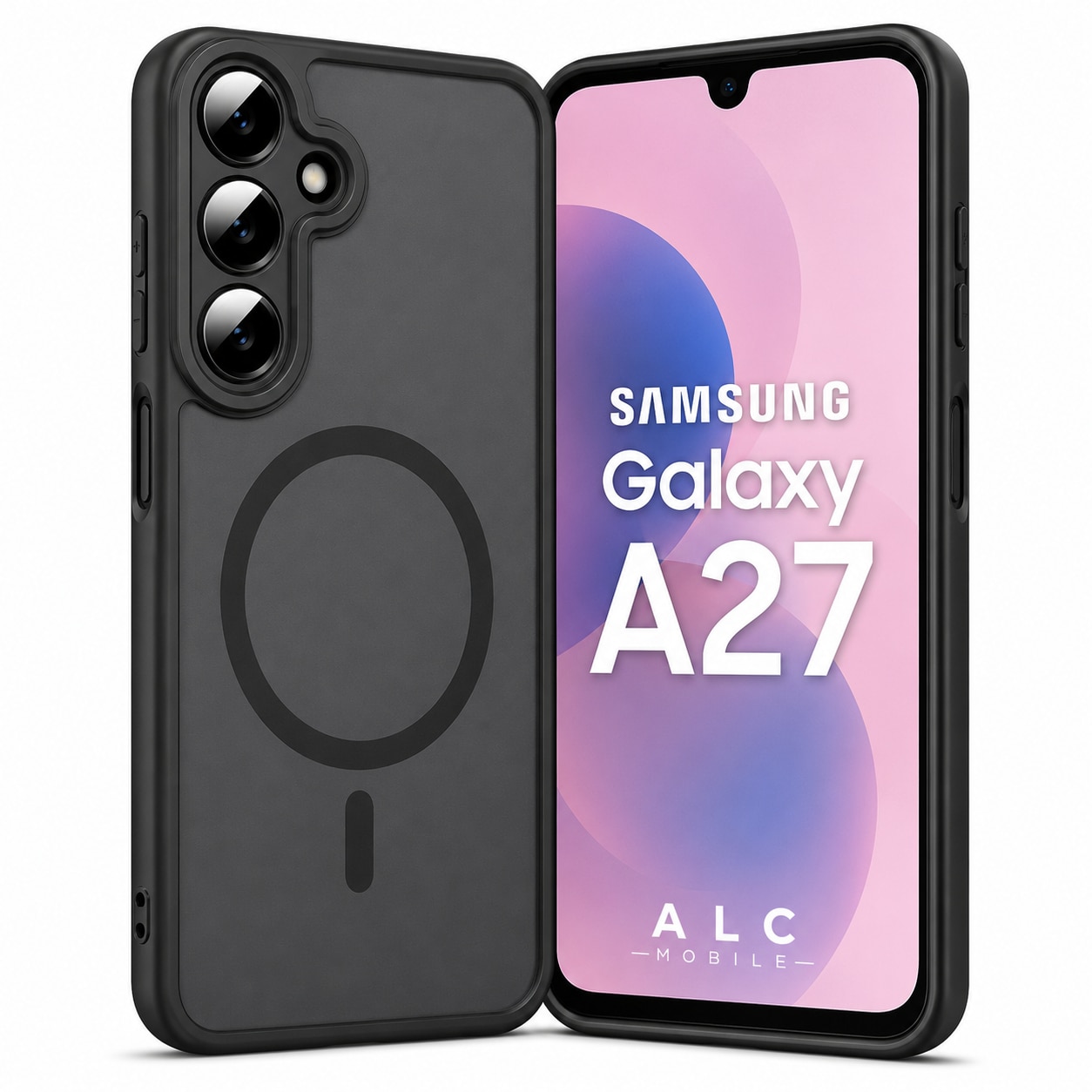 Husa pentru Samsung Galaxy A27, Matte MagSafe, Protectie 360, Anti-Soc, Protectie Camera, Negru