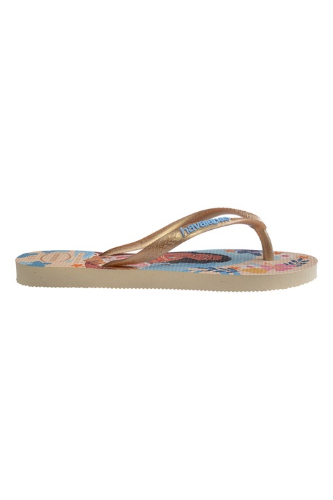 Havaianas, Чехли с лого и принт на Disney, Небесносин/Древно злато
