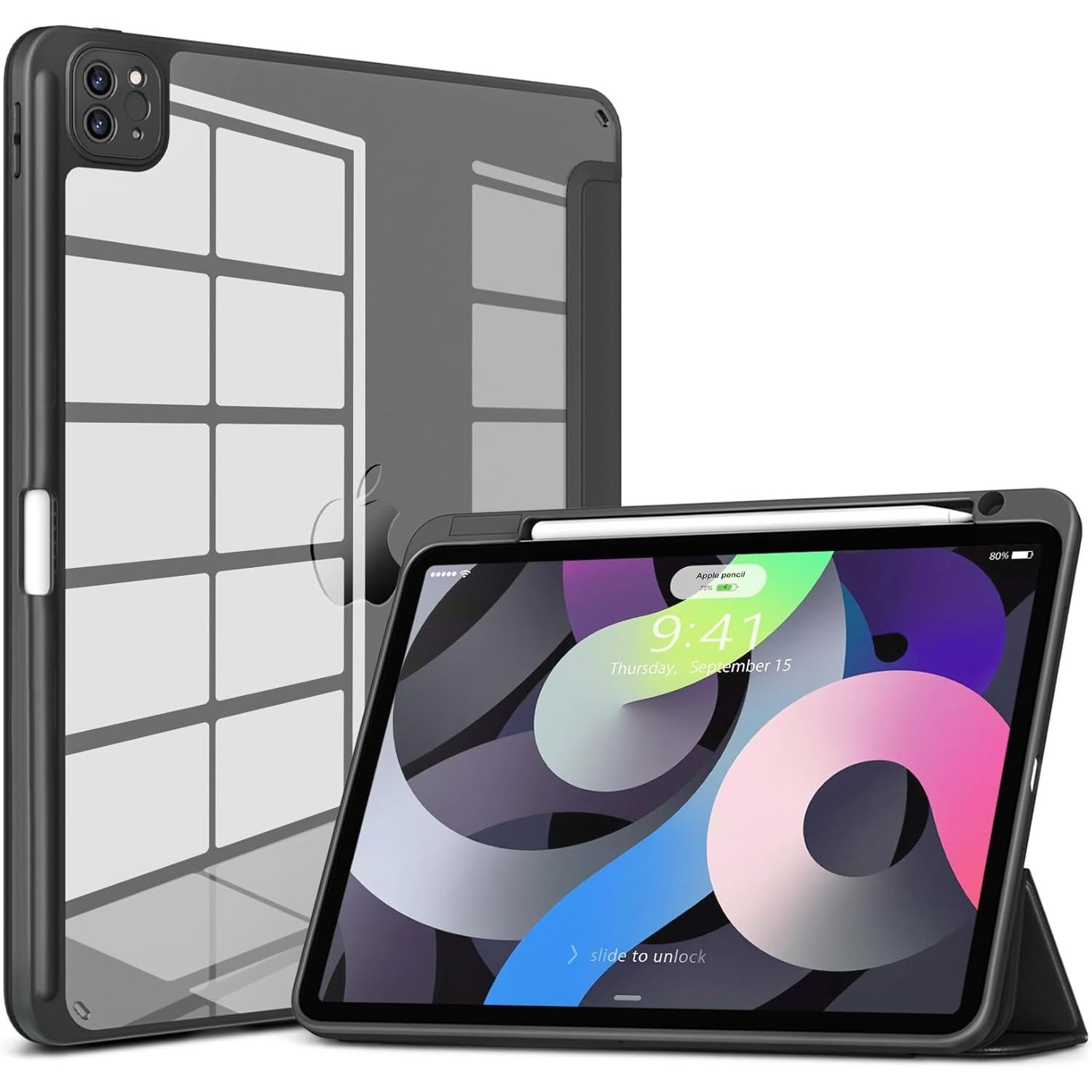 Husa Trifold Magnetica pentru iPad Pro 11 Inch M5 2025 / M4 2024, Smart Cover, Suport Stylus