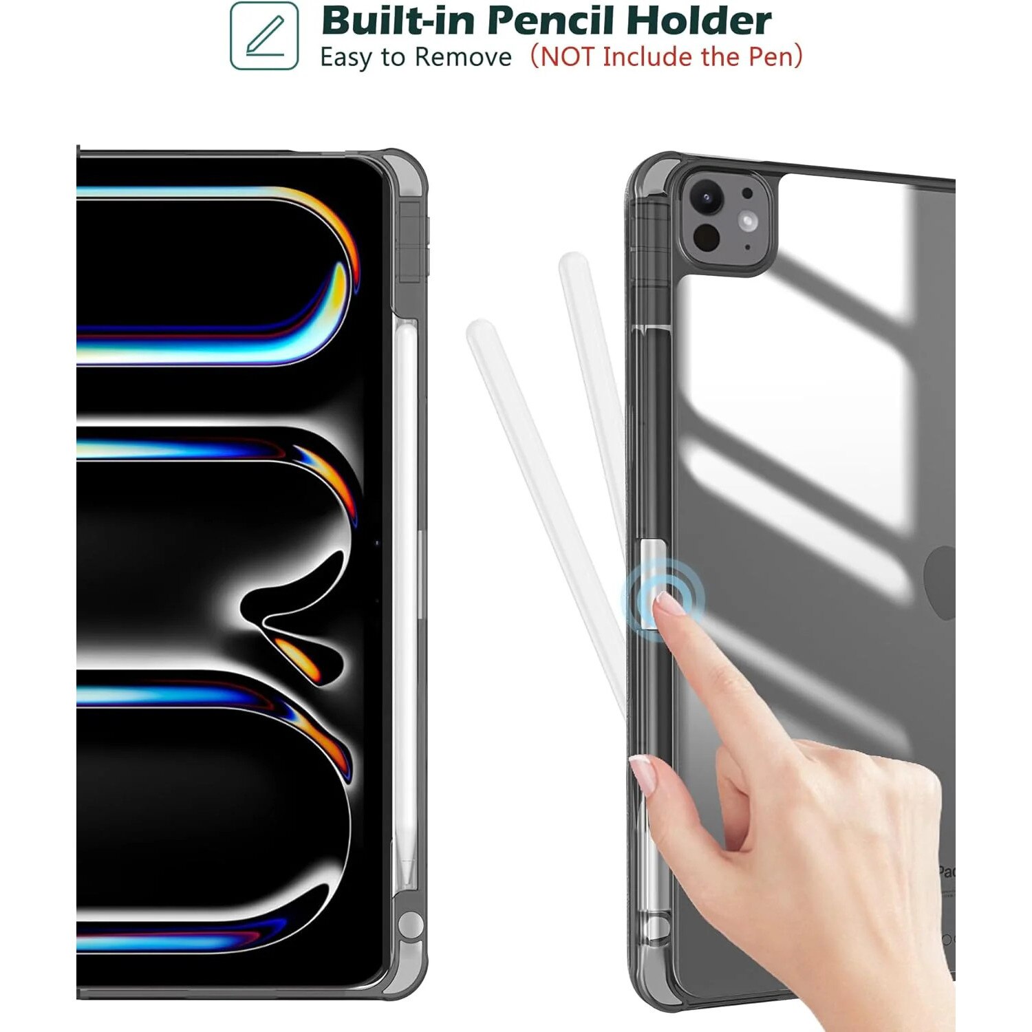 Husa Trifold Magnetica pentru iPad Pro 11 Inch M5 2025 / M4 2024, Smart Cover, Suport Stylus
