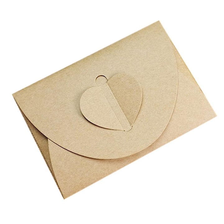 50 db vintage barna kraft boríték szett 12x17.5cm és 10.5x7.5cm