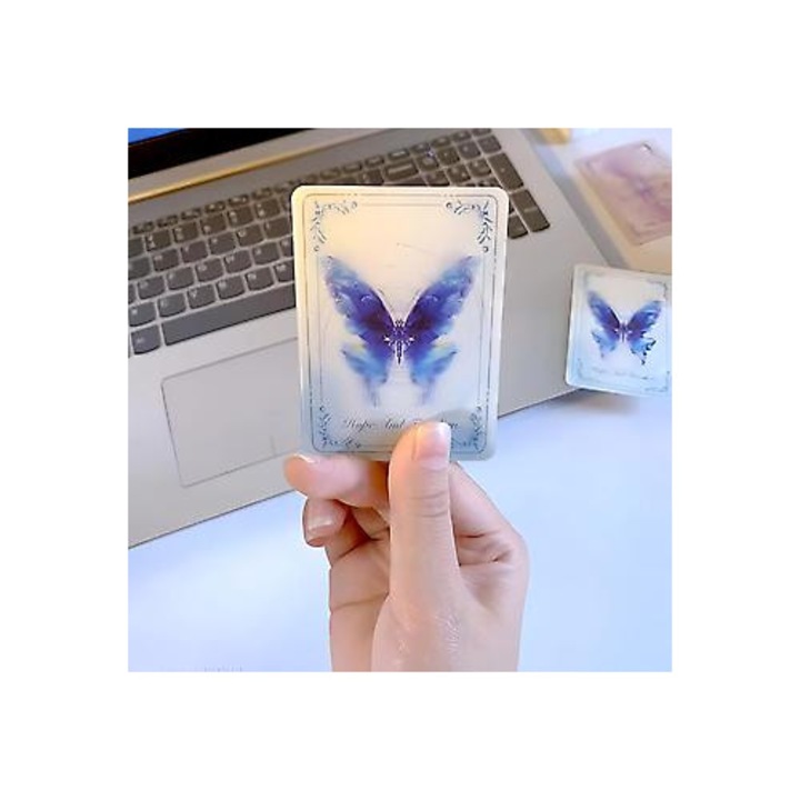 Felicitare 3D fluture roz 6.3x8.8cm set