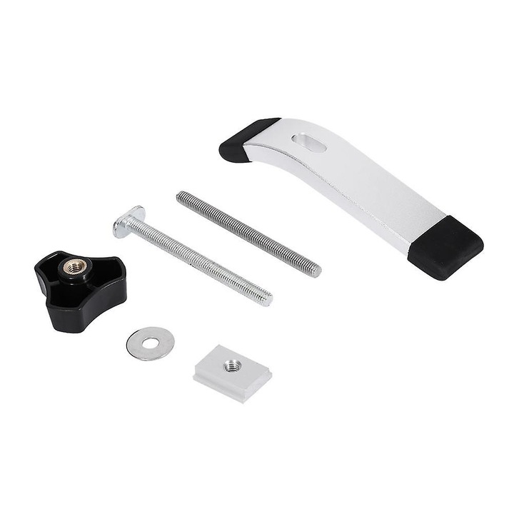 Set cleme metalice prindere rapida pentru sina T-slot argintiu M8