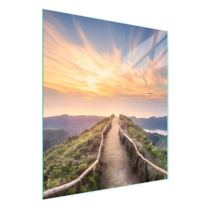 Placa sticla protectie bucatarie TMK ArtDeko multifunctionala 45x52cm colorata