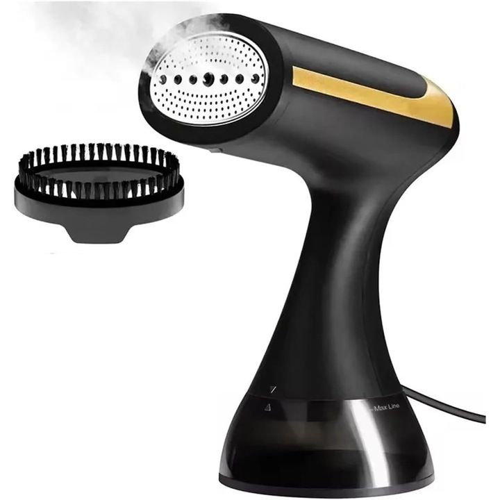 Fier de calcat cu abur portabil 1500W, rezervor 300ml, negru