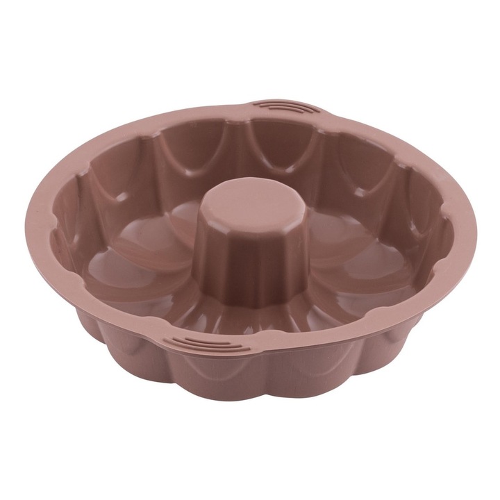 Silicolife kerek barna szilikon sütőforma 25cm