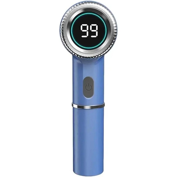 Perie electrica de curatare fara fir, rotativa, albastru, USB, portabila