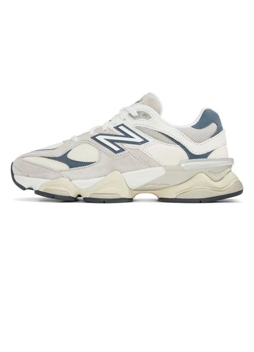Tenisi dama New Balance 9060, gri-albastru deschis, piele intoarsa