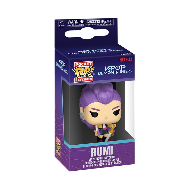 Figurina breloc Funko POP! Kpop Demon Hunters − Rumi