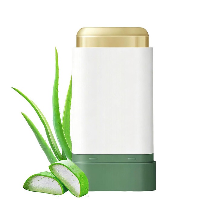Nyugtató és regeneráló stift Aloe Verával, napégés enyhítésére és helyreállítására, tiszta aloe vera géllel készült, arcra és testre egyaránt alkalmas, 15g