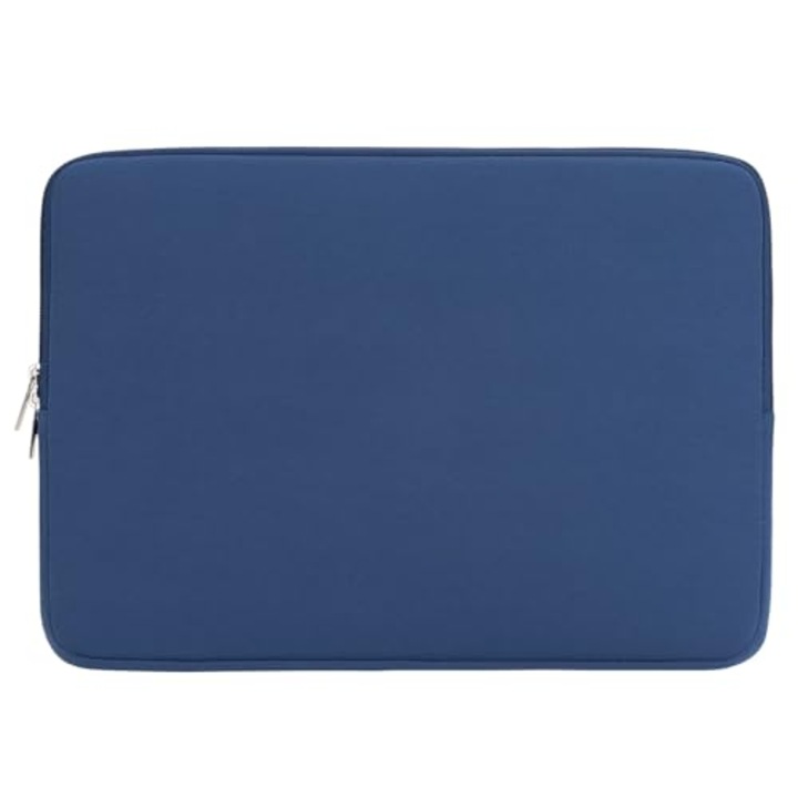 Husa Laptop 15.6 Inch, Compatibila Cu Laptopuri Dell, HP, Lenovo, ASUS, Cu Fermoar, Din Neopren, Culoare Albastru
