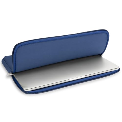 Husa Laptop 17 Inch, Compatibila Cu Laptopuri Dell, HP, Lenovo, ASUS, Cu Fermoar, Din Neopren, Culoare Albastru