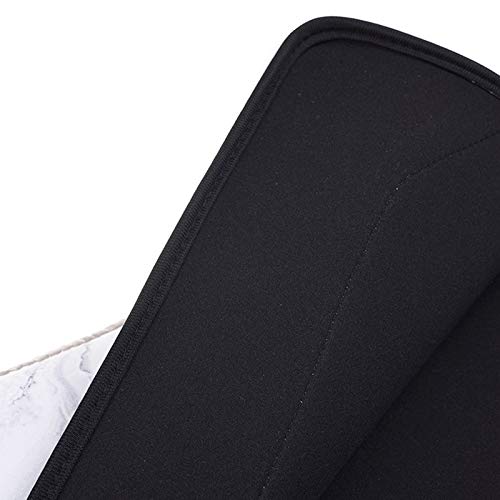 Husa Laptop Din Neopren, Cu Imprimeu Marmura Alb, 13.3 Inch, Pentru MacBook / Laptop, Captusita Si Cu Buzunar Exterior