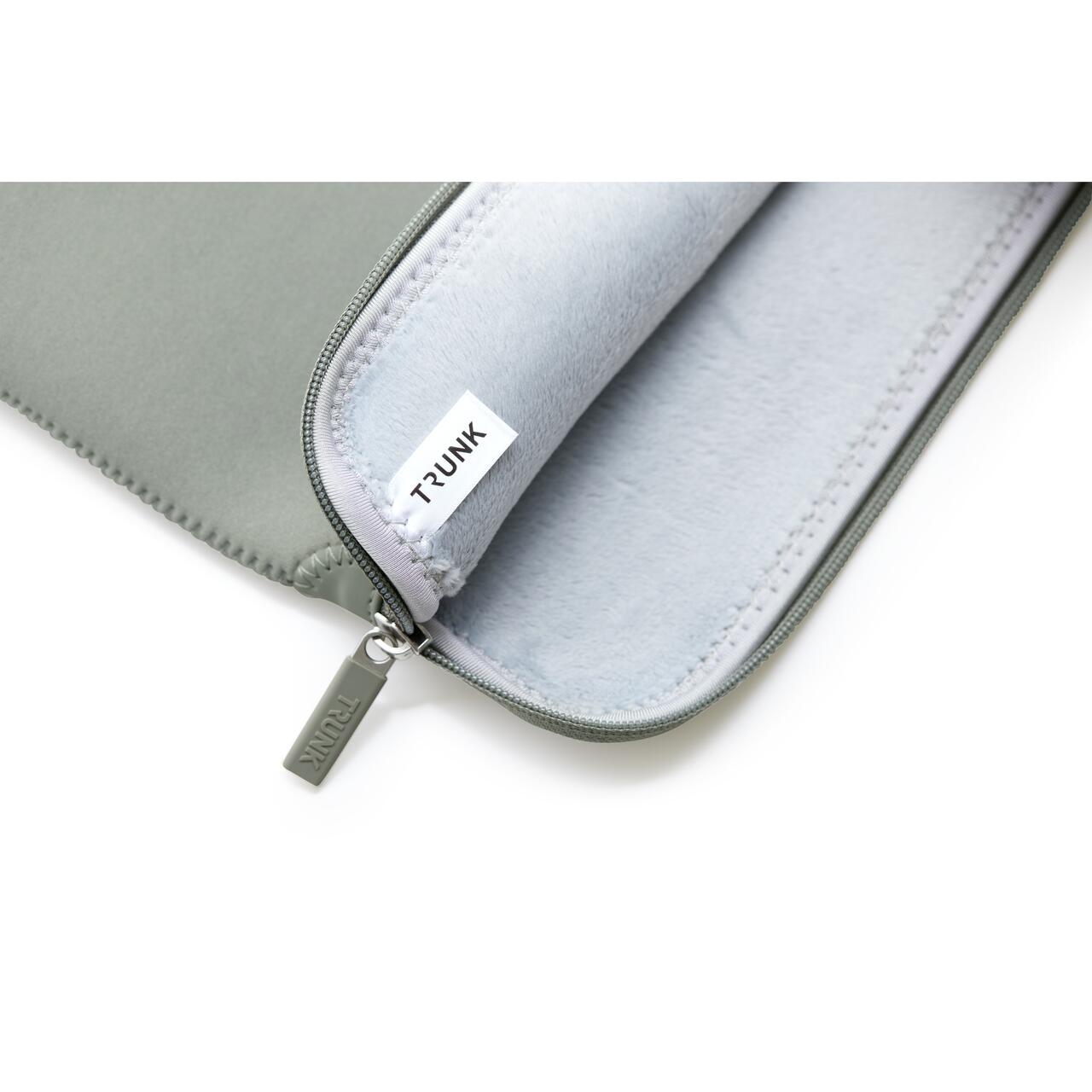 Husa laptop TRUNK din neopren pentru 16" MacBook, protectie anti-zgarieturi, fermoar rezistent, Abbey Stone