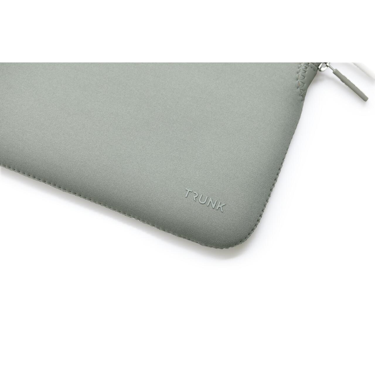 Husa laptop TRUNK din neopren pentru 16" MacBook, protectie anti-zgarieturi, fermoar rezistent, Abbey Stone