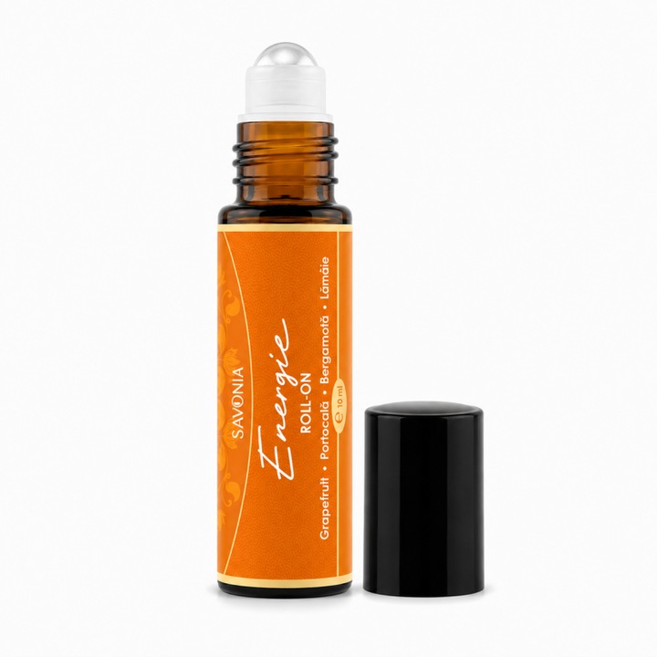 Energie – Roll-on 100% Natural Savonia a mentális tisztaságért és érzelmi egyensúlyért, 10 ml