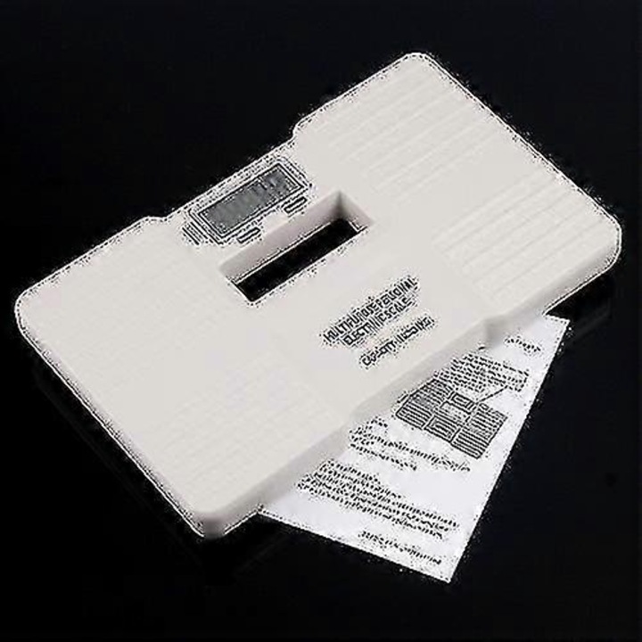 Мини дигитален кантар за тяло, бял, 20x20см