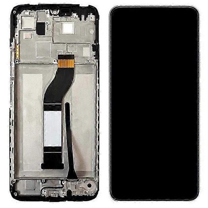Ecran LCD si digitizor cu rama pentru Xiaomi Redmi 13C 4G 5G Poco C65 4G 13R 5G, negru, Grade B