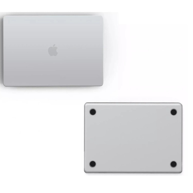 Etui laptop EtuiTab pentru MacBook Air 13", roz, din policarbonat transparent, protectie subtire