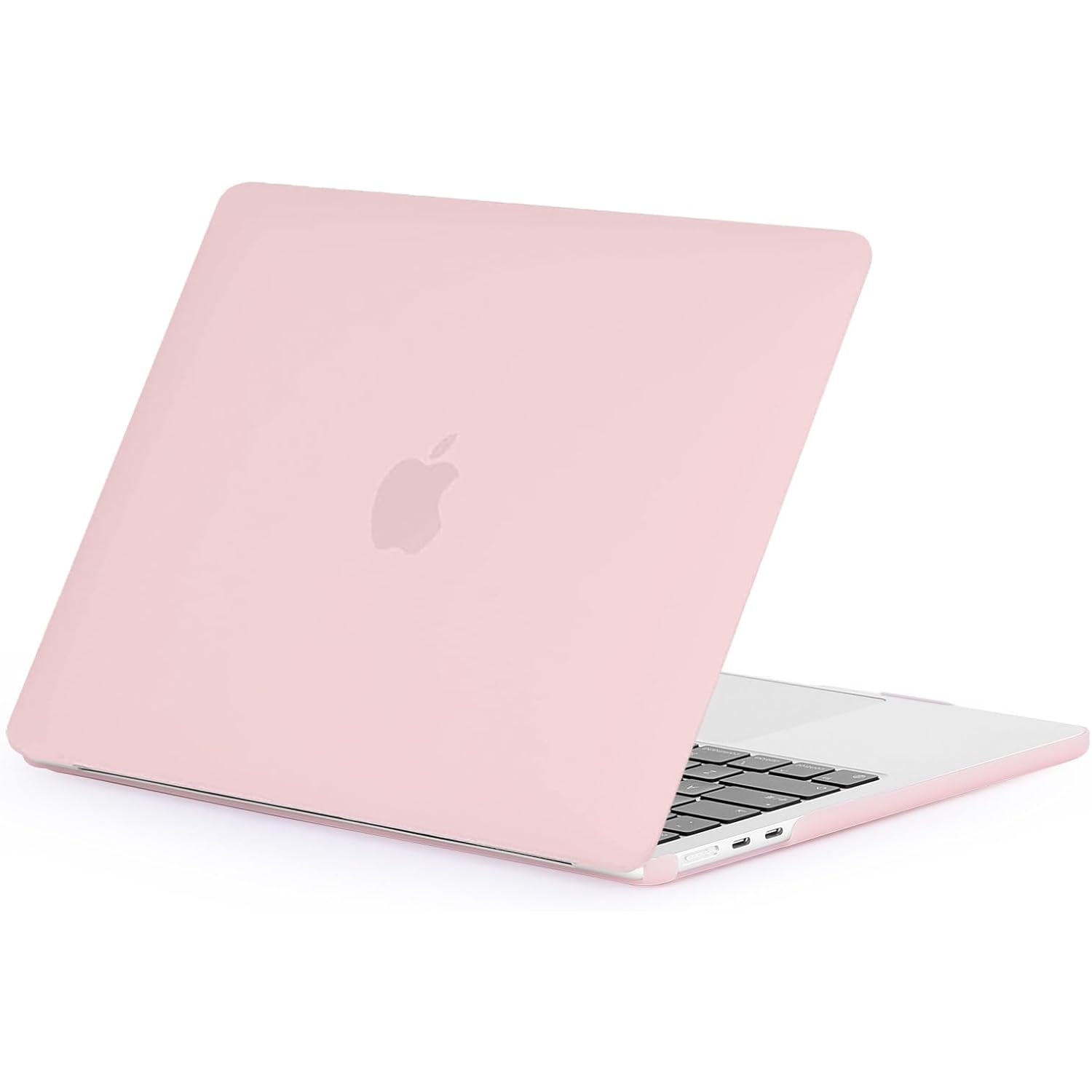 Etui laptop EtuiTab pentru MacBook Air 13", roz, din policarbonat transparent, protectie subtire