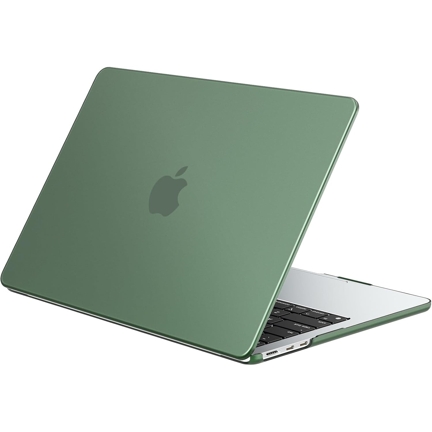 Husă pentru MacBook Air 15", EtuiTab, verde, material transparent, dimensiuni 15x15 "3"