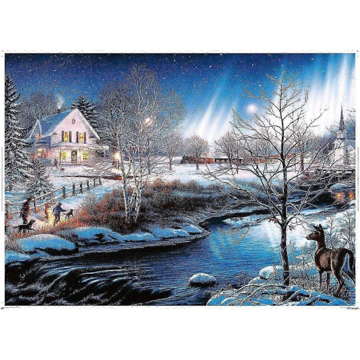 Пъзел 1000 части, Relax, картон, 70x50см, сини, за възрастни и деца
