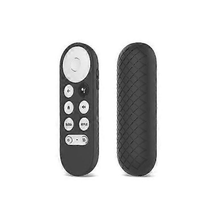 Husa protectie telecomanda Chromecast 2020 silicon alb roz rosu negru albastru 13x4x1.7cm