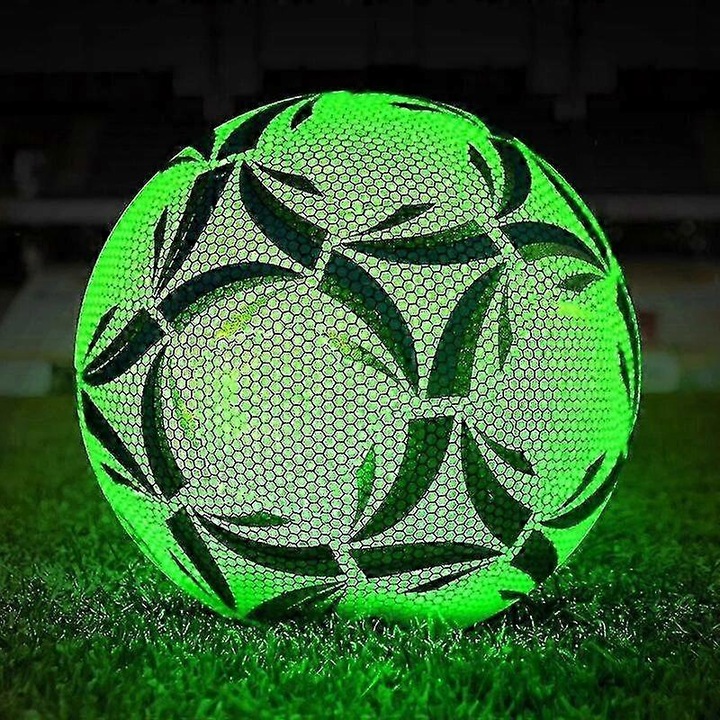 Minge fotbal luminiscenta, marimi 4 si 5, antiderapanta, multicolor, 20x63cm si 21.5x69cm