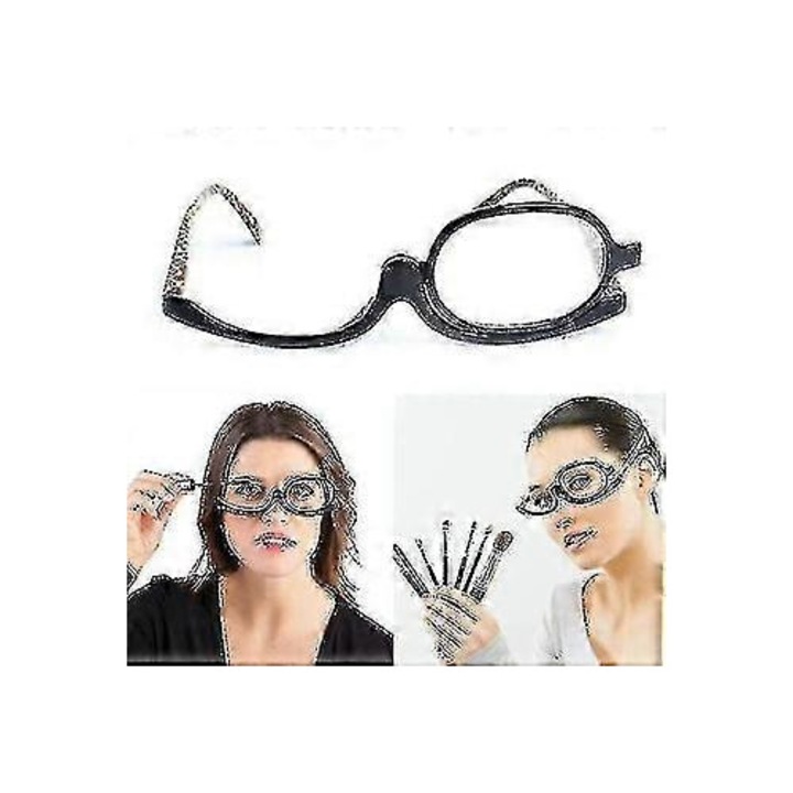 Ochelari de citit pliabili, lentile rasina, cadru PC, transparenti, marimi multiple