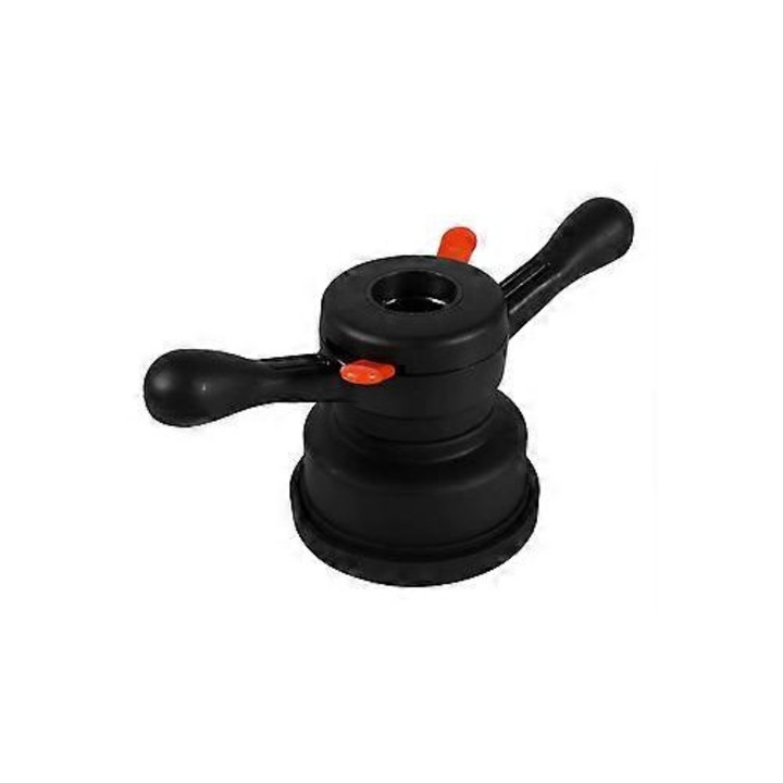 Piulita cu aripa pentru echilibrare roti, plastic, negru, 28x12x14.5cm