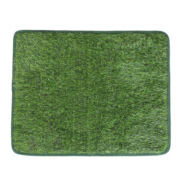 Covoras iarba artificiala pentru animale, dimensiuni S M L, verde, absorbant, usor de curatat