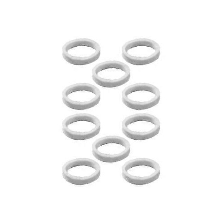 Set 10 inele din lana pentru espressoare, 3x3cm, multicolor