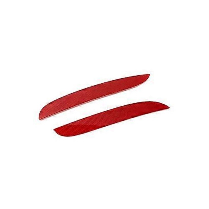 Set reflectoare spate rosu pentru bara spate 31x7cm