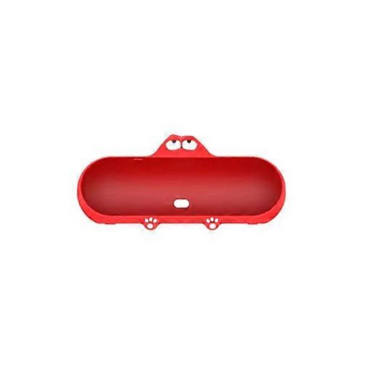 Husa siliconica pentru difuzor Beat Pill, negru alb rosu, 10x10x5cm