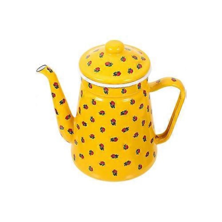 Емайлиран чайник 1.5L, ергономичен, многоцветен, 21x20x13cm