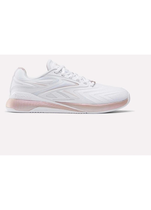 Pantofi sport dama Reebok Nano X5 Edge, alb/violet, material textil, utilizare versatila