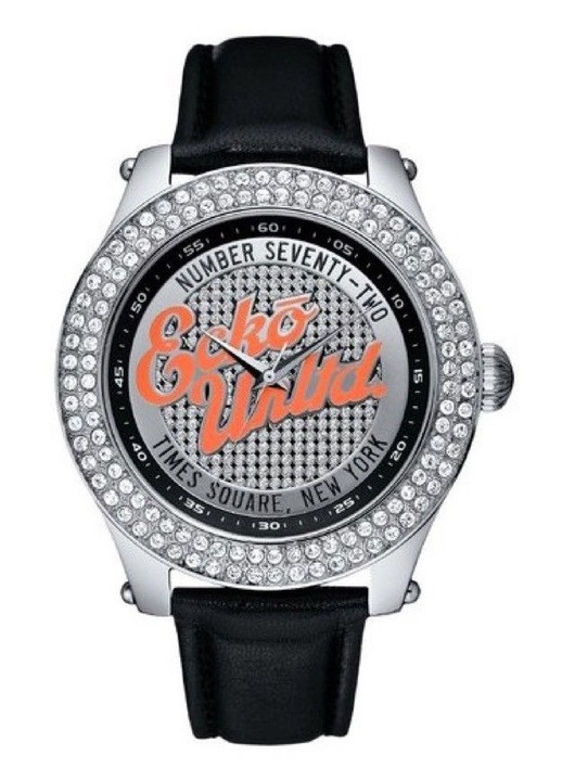 Мъжки часовник Marc Ecko E15078G2 кварцов кафява кожа 46мм розов