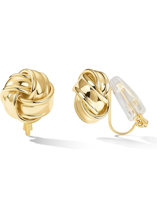 14k arany női fülbevaló, kerek, gravírozott, elegáns 585