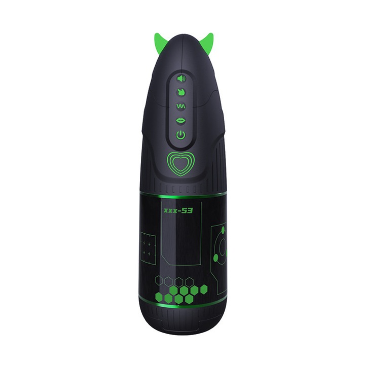 Masturbator Electric Little Devil, Jucarii Sexuale, 9 Viteze, 3 Intensitati Suctiune, Control Prin Aplicatie, 3 Canale, Vibratie Si Incalzire, 839 G, 60 Min