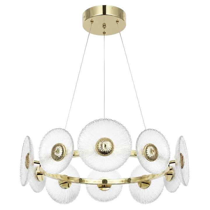 Toolight SWE071-CP 60cm Arany mennyezeti függőlámpa 100x60x18cm