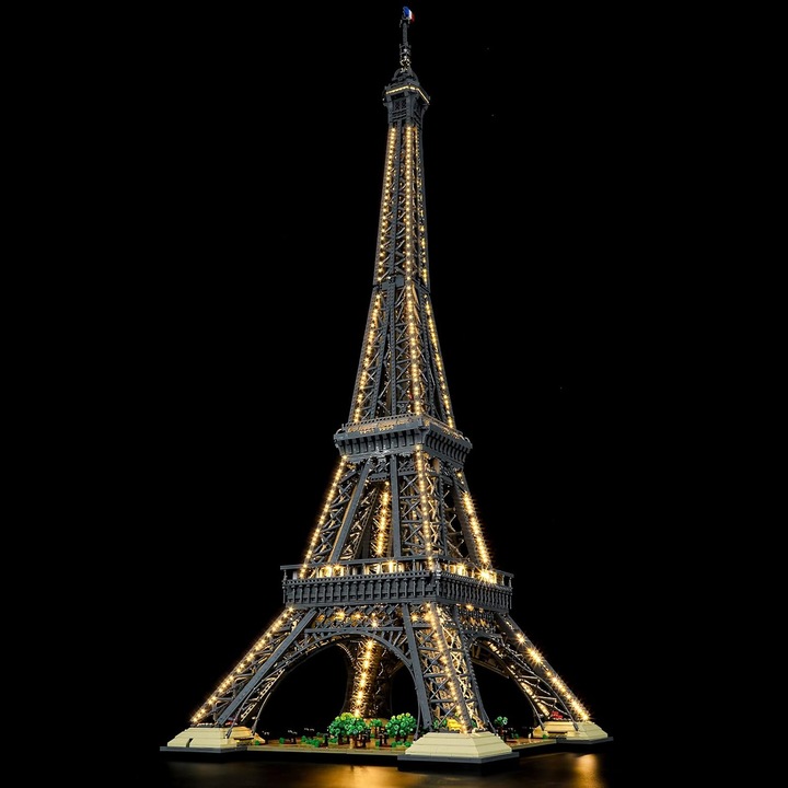 Iluminare LED pentru Turnul Eiffel LEGO 10307, alb, set