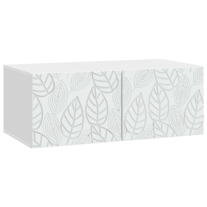 Oglinda TV montata pe perete vidaXL, 78 5 x 41 x 30 cm, Alb