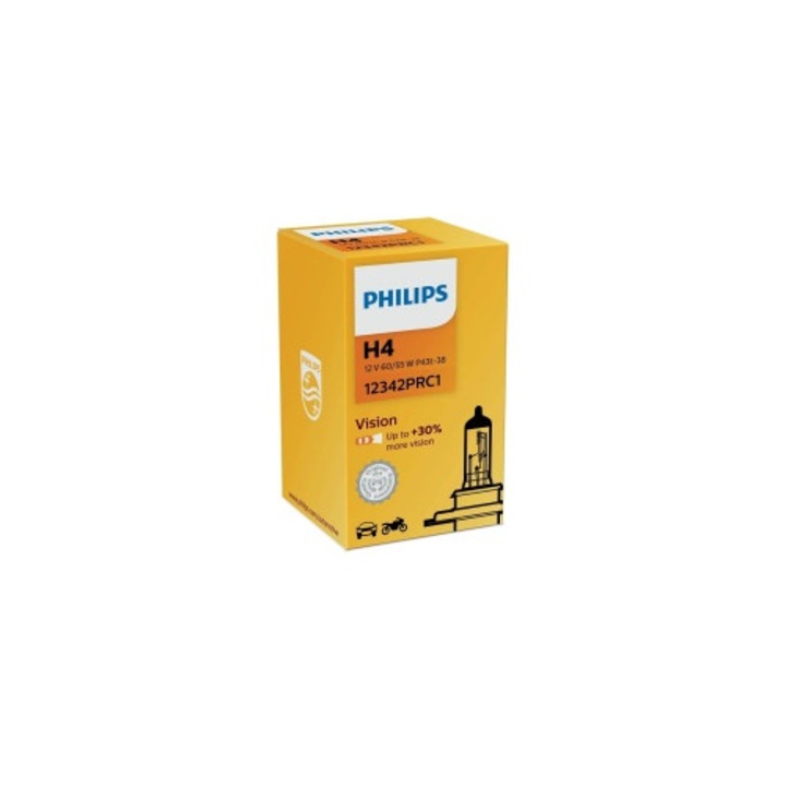 Халогенна крушка H4 60/55W Philips Vision 12V