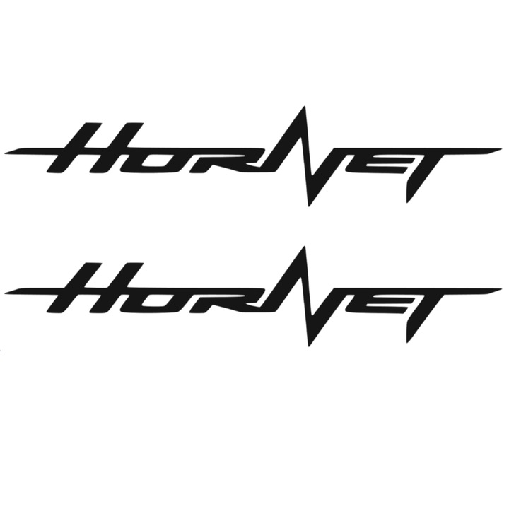 Sticker x2, Honda Cb Hornet 2, negru, 25cm
