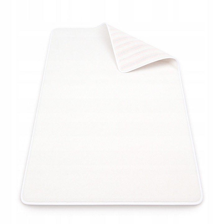 Covor Living, elSimone, 300 x 400 cm, Alb Perlat, Colectia Violin, 100% Polipropilena, Grosime 17 mm, Baza Fusionbac cu Fetru, Efect Stralucitor, Antistatic, Pentru Incalzire in Pardoseala, Pufos si Foarte Moale, Design Elegant, Calitate Premium